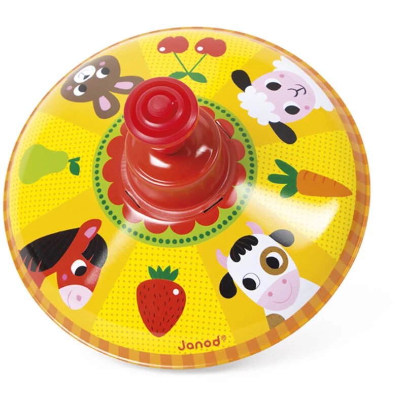 Janod Farm Spinning Top музикална играчка 2y+ 1 бр.