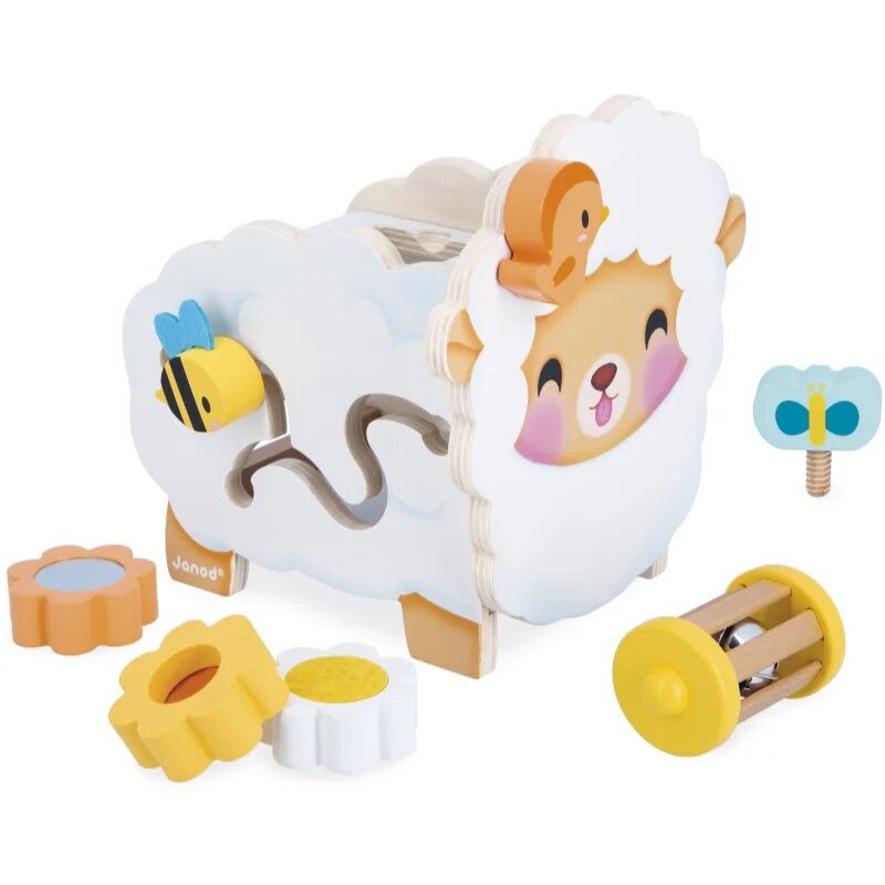 Janod Multi-Activity Sheep играчка за подреждане от дърво 12m+ 1 бр.