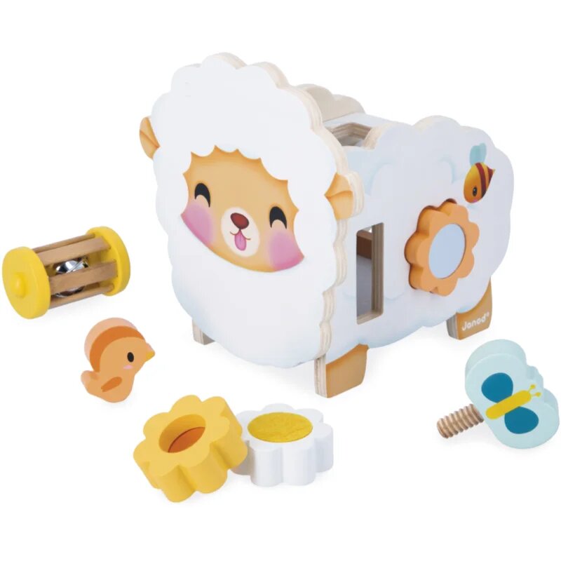Janod Multi-Activity Sheep играчка за подреждане от дърво 12m+ 1 бр.
