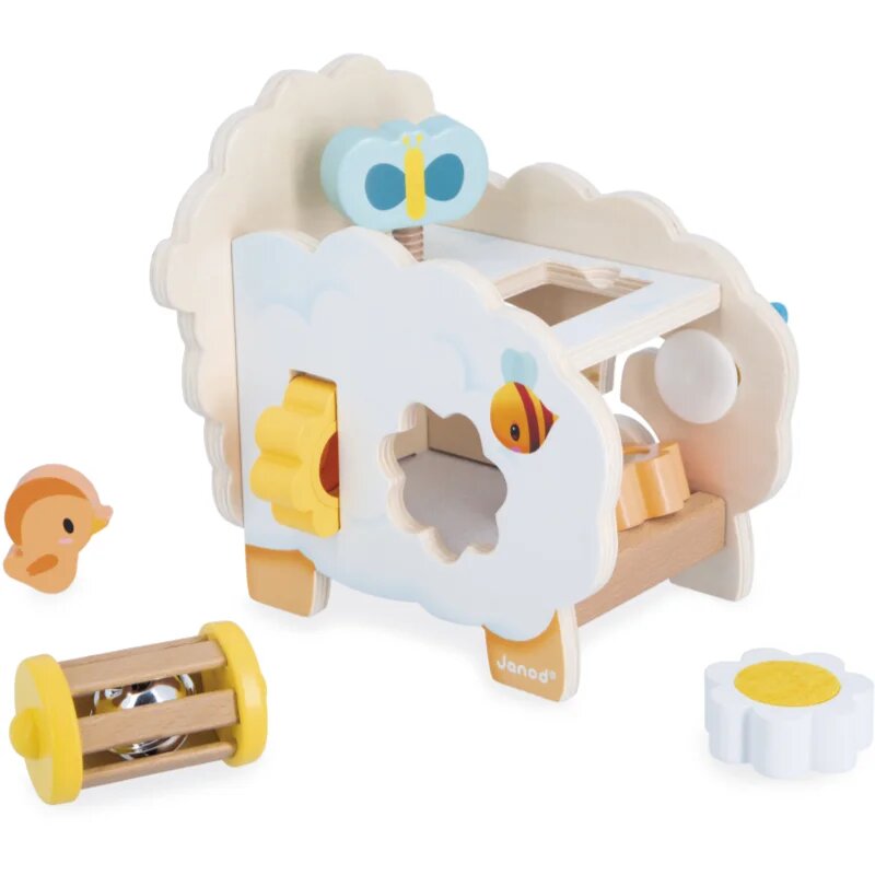 Janod Multi-Activity Sheep играчка за подреждане от дърво 12m+ 1 бр.