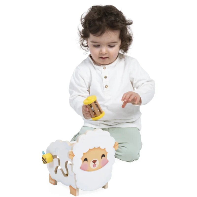 Janod Multi-Activity Sheep играчка за подреждане от дърво 12m+ 1 бр.