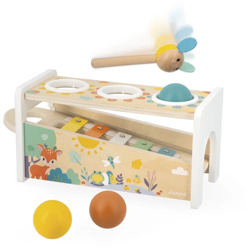 Janod Pure Tap Tap Xylophone игра с чукче 12m+ 1 бр.