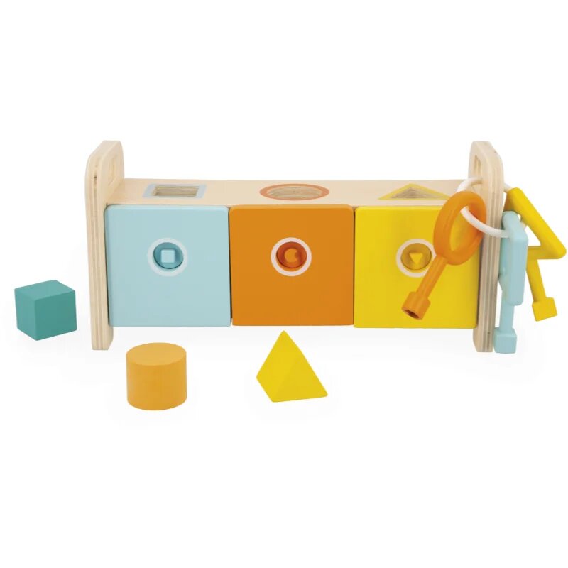 Janod Shape Sorter Box with Keys играчка сортер 18m+ 1 бр.