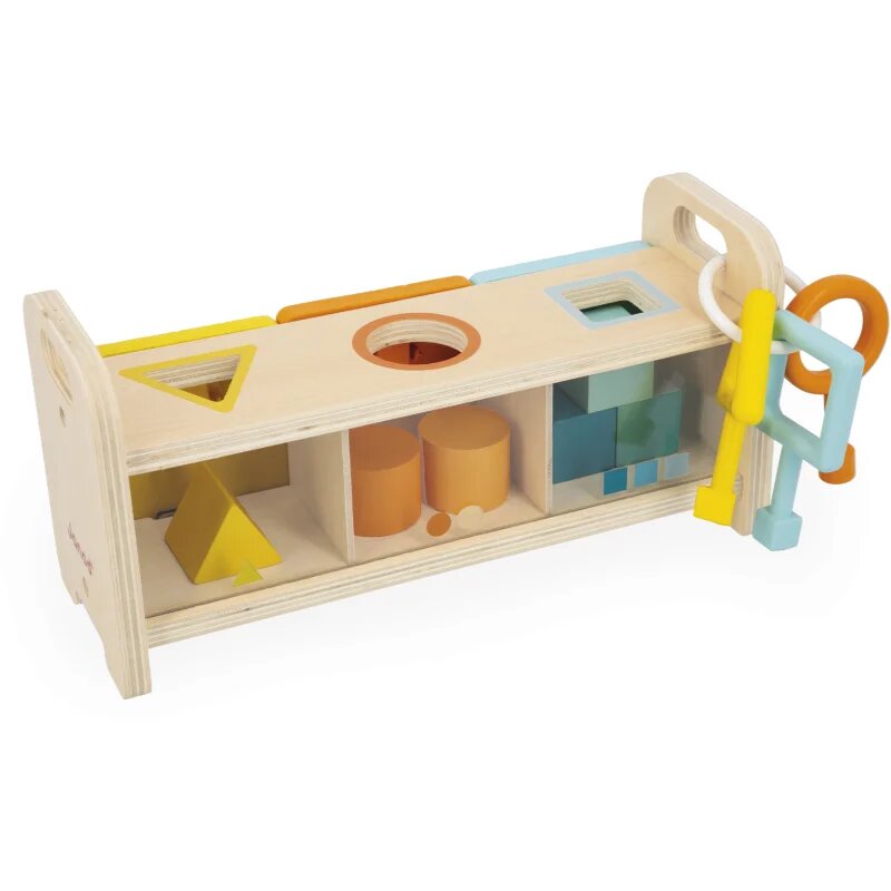 Janod Shape Sorter Box with Keys играчка сортер 18m+ 1 бр.