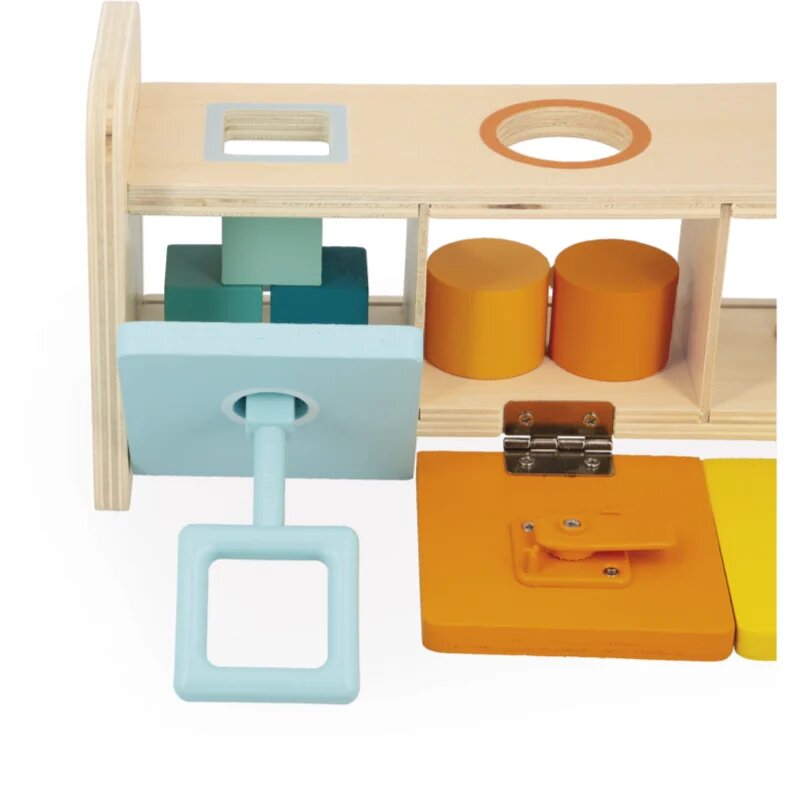 Janod Shape Sorter Box with Keys играчка сортер 18m+ 1 бр.