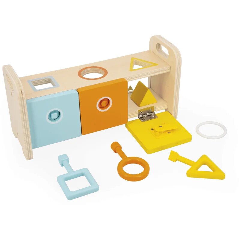Janod Shape Sorter Box with Keys играчка сортер 18m+ 1 бр.