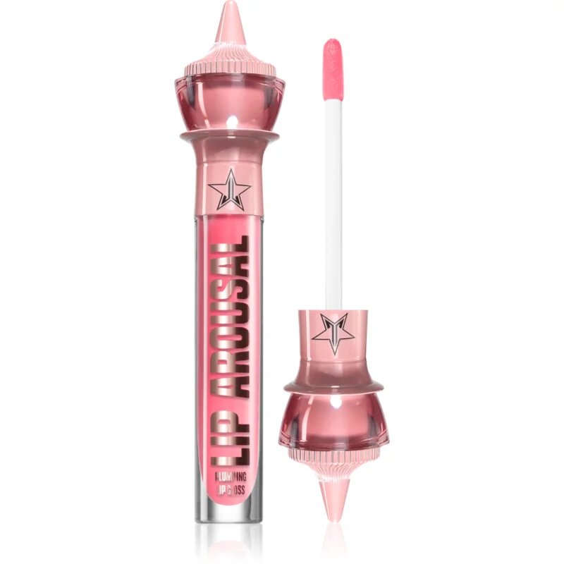 Jeffree Star Cosmetics Orgy 2 Lip Arousal Plumpin Lip Gloss блясък за устни с увеличаващ ефект цвят Strawberry Latex 4 мл.