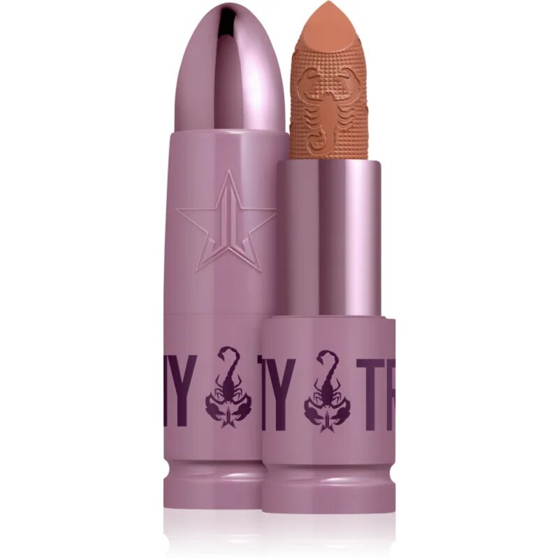 Jeffree Star Cosmetics Scorpio Shiny Trap Lipstick високо пигментирано кремообразно червило цвят Pomeranian Kiss 3 гр.
