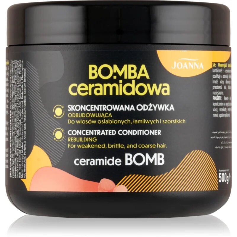 Joanna Ceramide Bomb Concentrated Hair Mask маска с церамиди 500 мл.