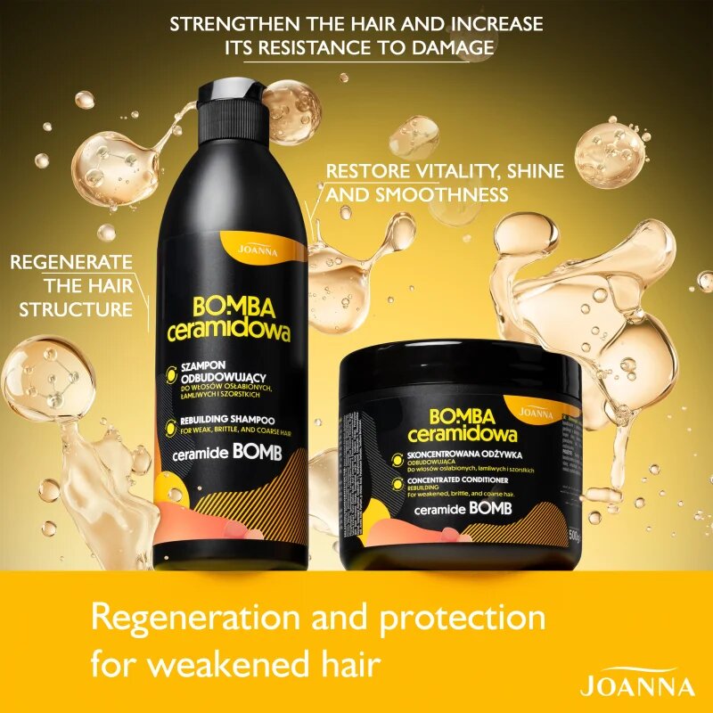Joanna Ceramide Bomb Concentrated Hair Mask маска с церамиди 500 мл.