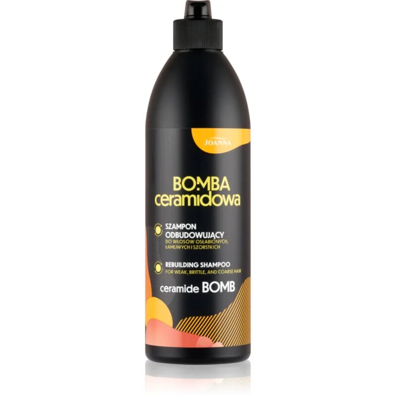 Joanna Ceramide Bomb Rebuilding Shampoo регенериращ шампоан за крехка и стресирана коса 500 мл.