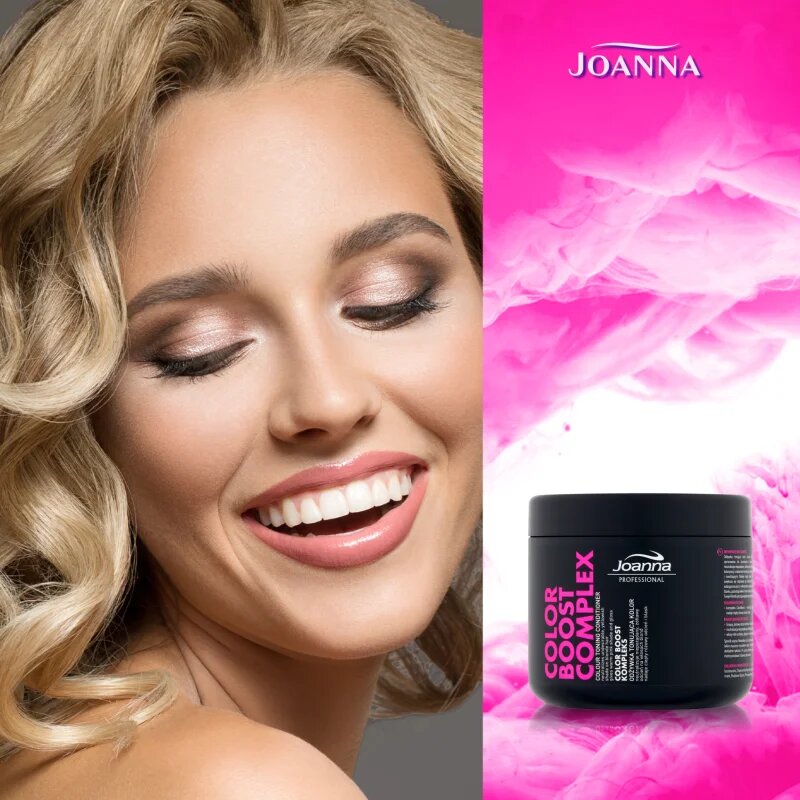 Joanna Color Boost Complex хидратиращ балсам неутрализиращ жълтеникавите оттенъци 500 гр.