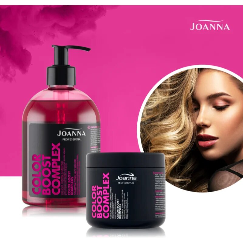 Joanna Color Boost Complex хидратиращ балсам неутрализиращ жълтеникавите оттенъци 500 гр.