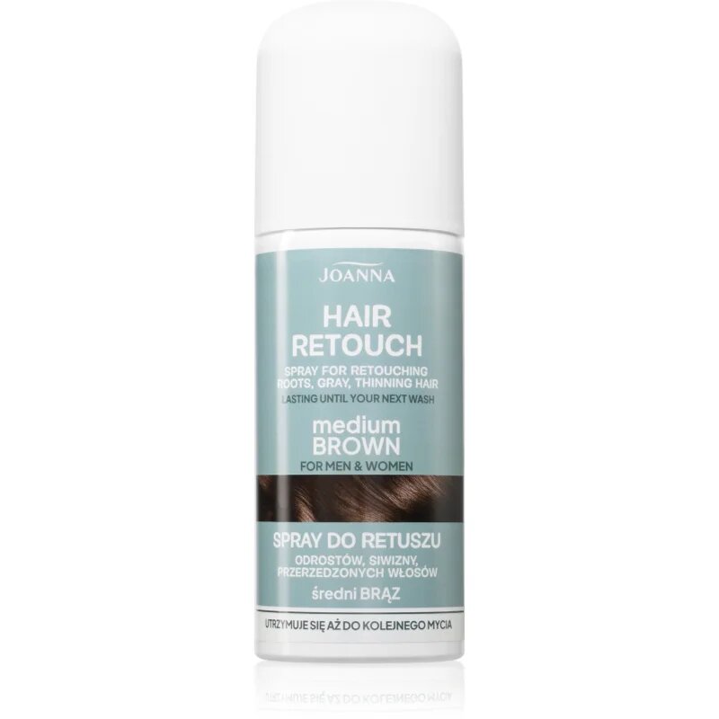 Joanna Hair Retouch Spray спрей за прикриване на побелелите участъци Medium Brown 75 мл.