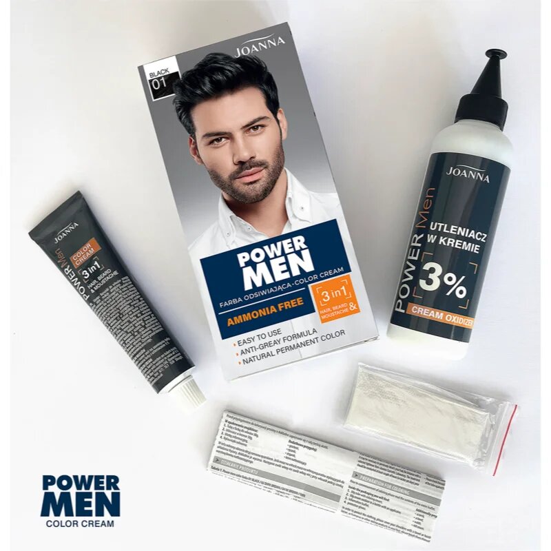 Joanna Power Men боя за коса за мъже цвят Black