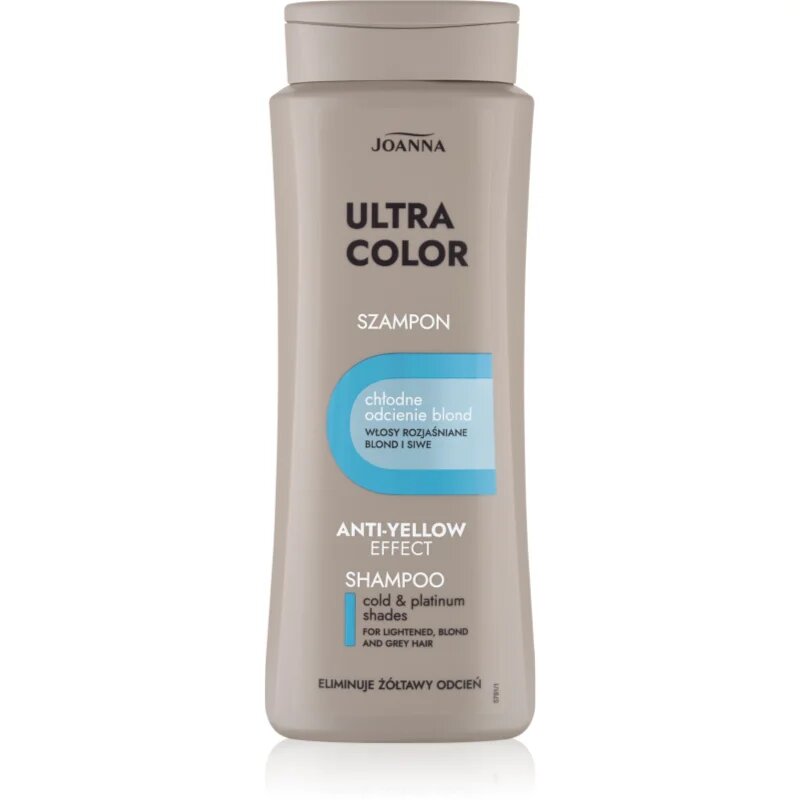 Joanna Ultra Color почистващ и подхранващ шампоан за руса коса 400 мл.