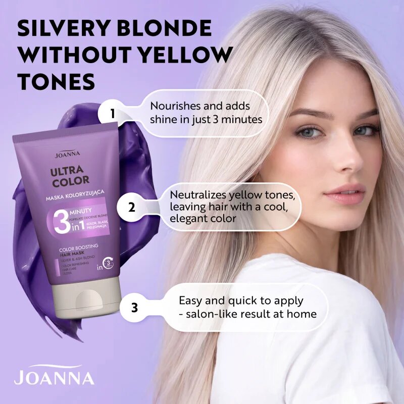 Joanna Ultra Color Silver Shades 3 Minutes тониращ балсам цвят Silver 100 гр.