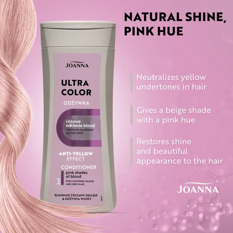 Joanna Ultra Color тониращ балсам цвят Pink 200 мл.