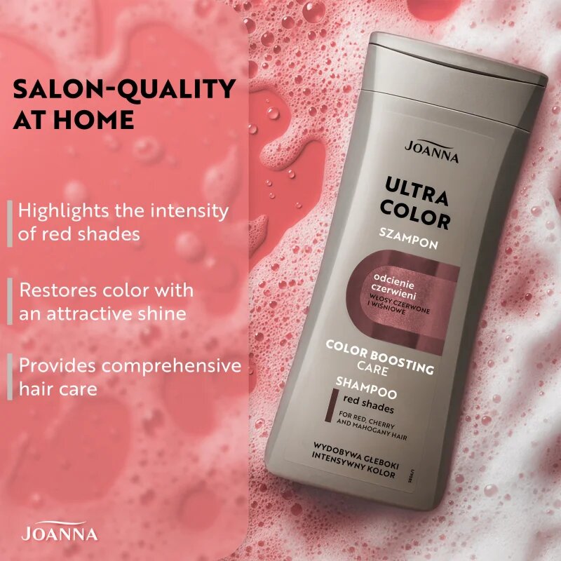 Joanna Ultra Color тониращ шампоан за коса с червени нюанси 200 мл.