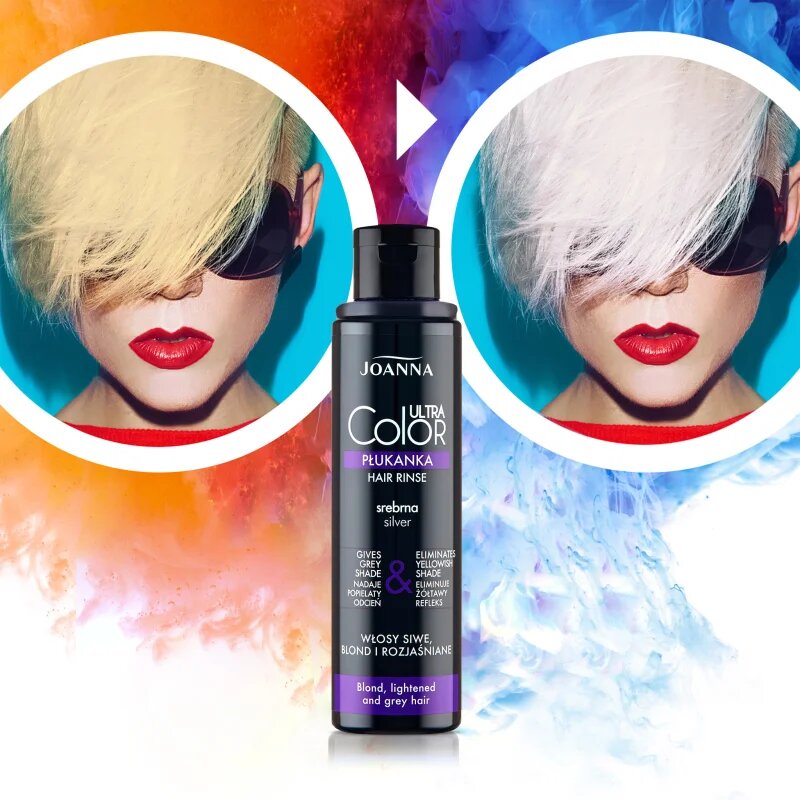 Joanna Ultra Color тонираща боя за коса цвят Silver Blond 100 гр.