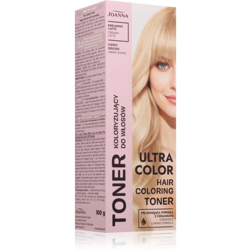 Joanna Ultra Color цветен тонер цвят Creamy Latte 100 гр.