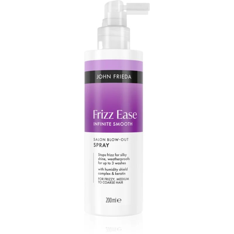 John Frieda Frizz Ease Salon Blow - Out Spray изглаждащ спрей за топлинно третиране на косата 200 мл.