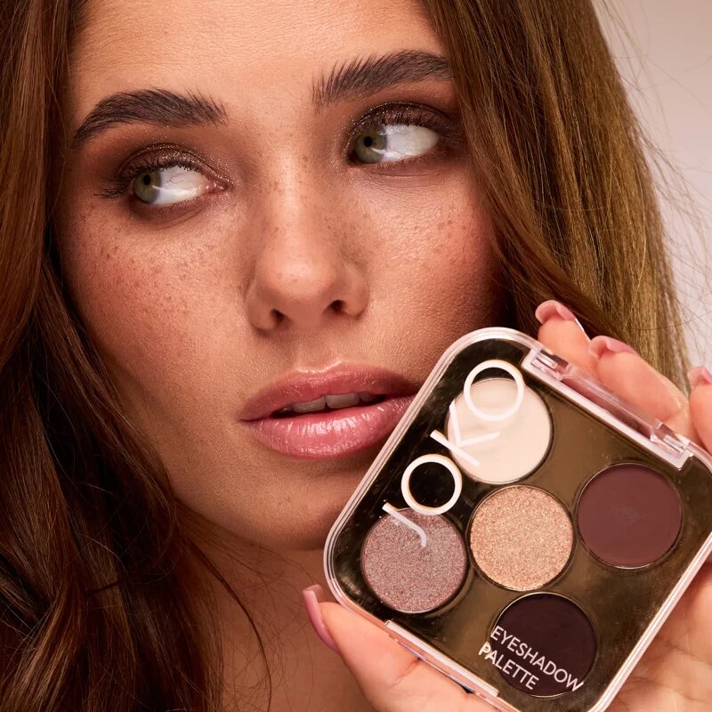 JOKO Eyeshadow Palette палитра сенки за очи с 5 цвята цвят Smoky Nude 7 гр.