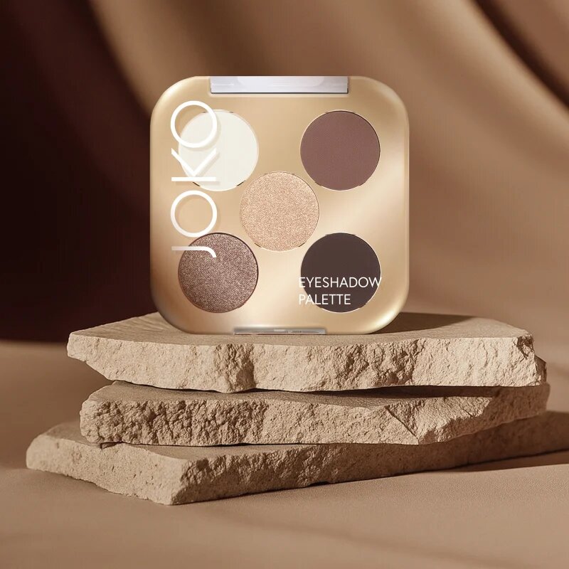 JOKO Eyeshadow Palette палитра сенки за очи с 5 цвята цвят Smoky Nude 7 гр.