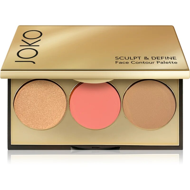 JOKO Sculpt & Define контурираща палитра за лице цвят 01 Sun Kissed Glow 8 гр.