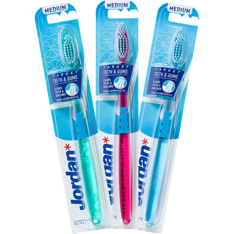 Jordan Target Teeth & Gums Medium четка за зъби 1 бр.