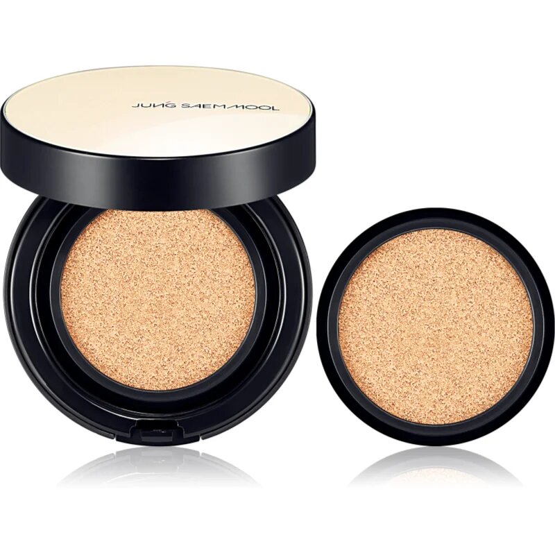 JUNG SAEM MOOL Essential Skin Nuder Cushion хидратиращ фон дьо тен в гъба + резервен пълнител цвят Pink Light 2x14 гр.