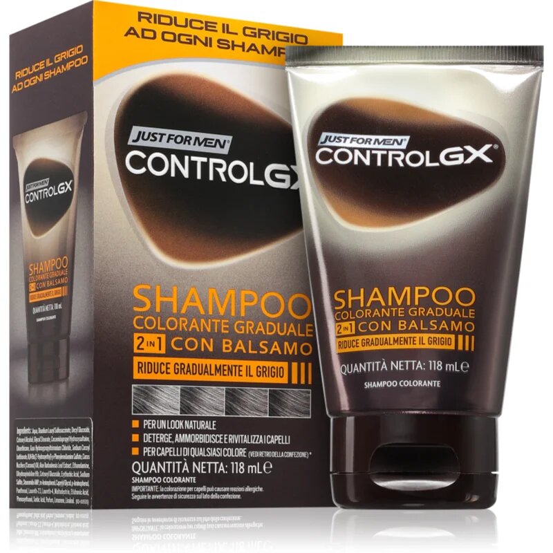 Just for Men Control GX Shampoo шампоан и балсам за сива коса за мъже 118 мл.