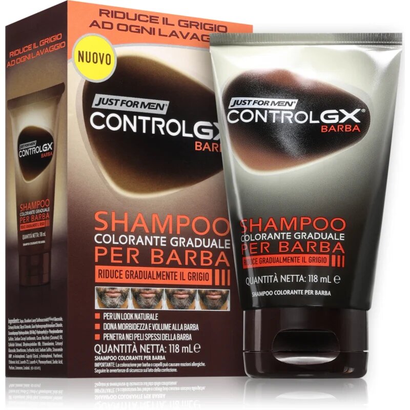 Just for Men Control GX Shampoo шампоан против посивяване на брадата 118 мл.