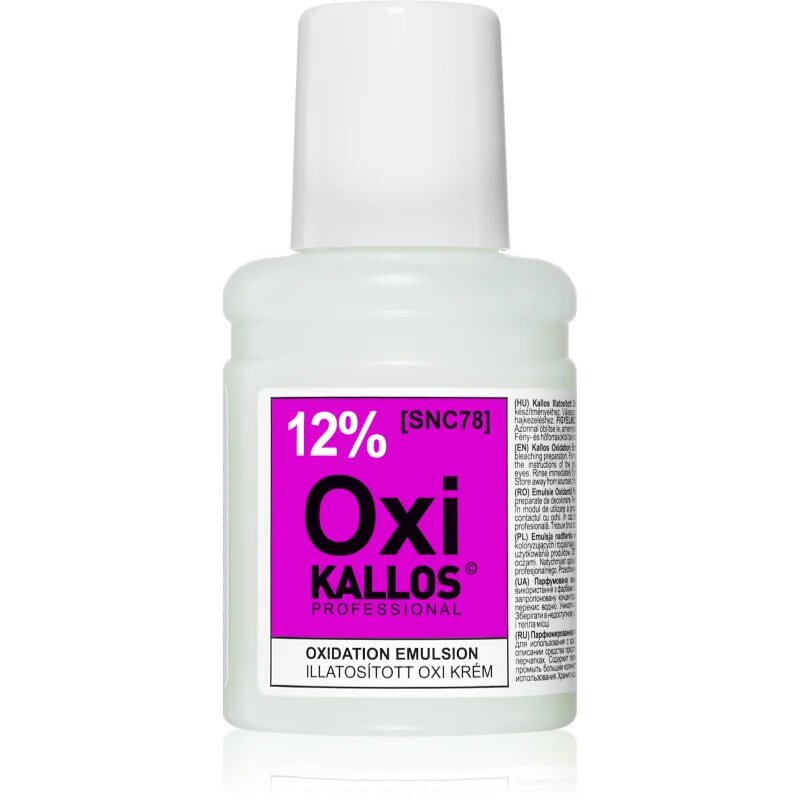 Kallos Classic Oxi кремообразна активираща емулсия 12% за професионална употреба 60 мл.