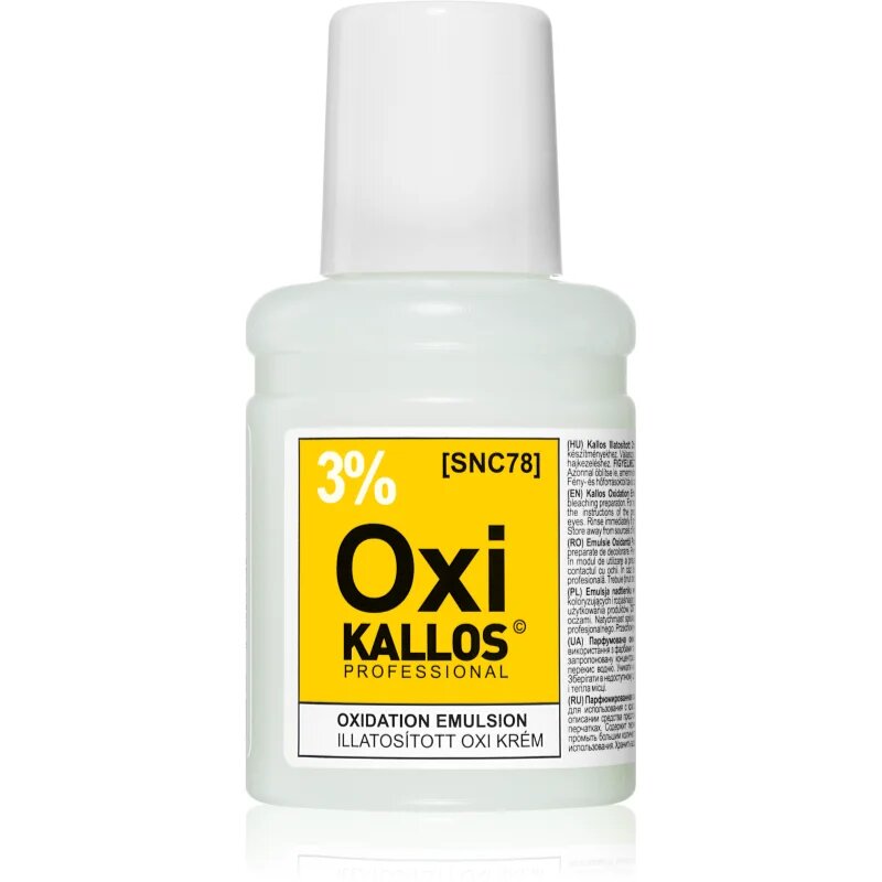 Kallos Classic Oxi кремообразна активираща емулсия 3% за професионална употреба 60 мл.