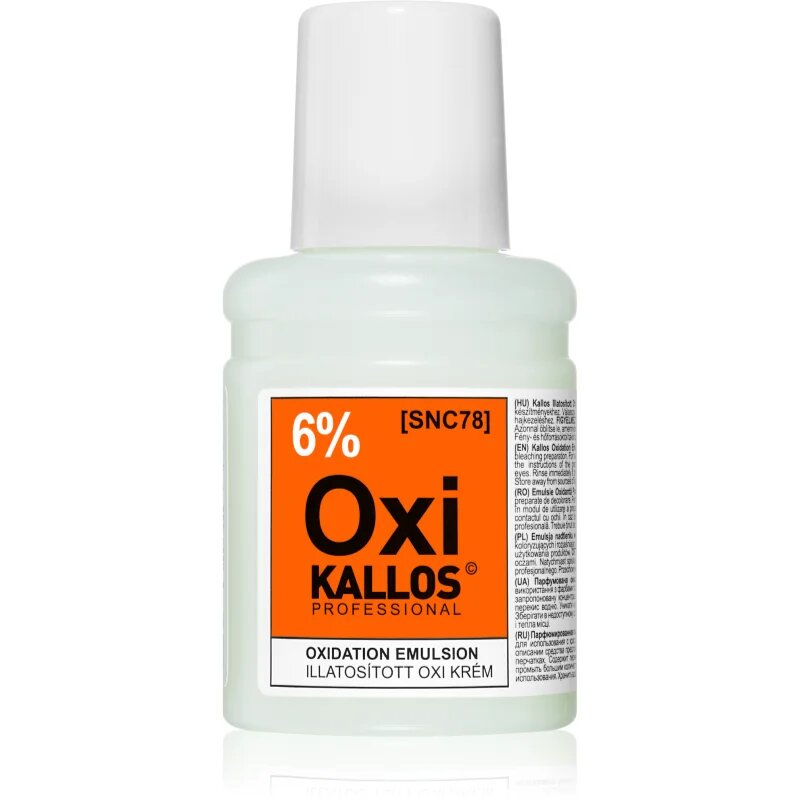Kallos Classic Oxi кремообразна активираща емулсия 6% за професионална употреба 60 мл.