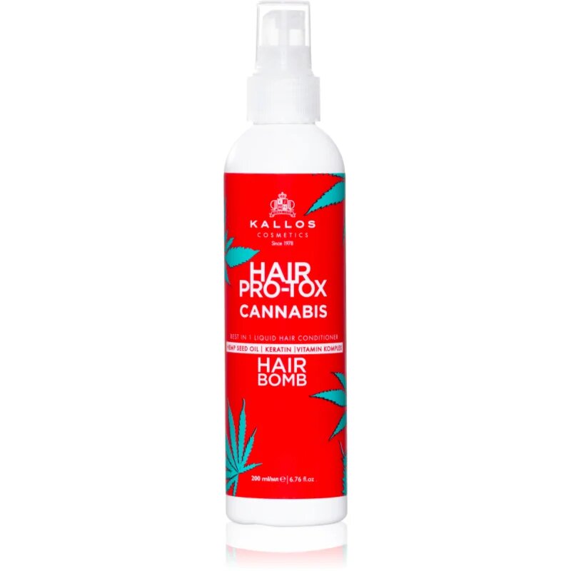 Kallos Hair Pro-Tox Cannabis балсам в спрей без отмиване с конопено масло 200 мл.