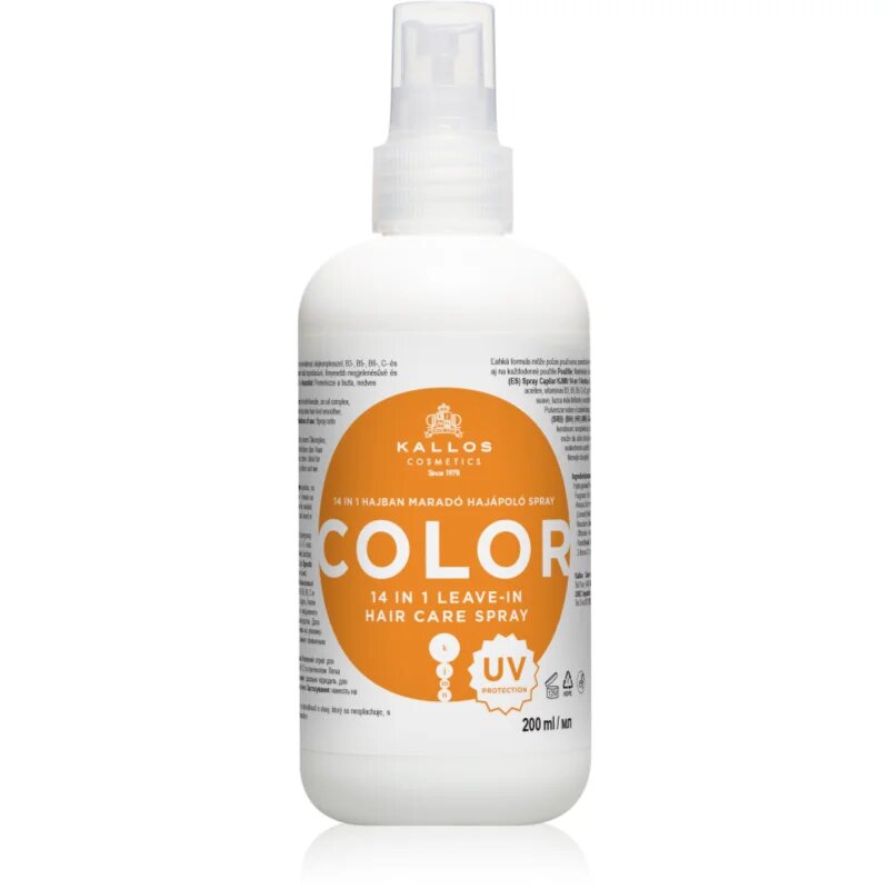 Kallos KJMN Color спрей без отмиване с UV фактор 200 мл.