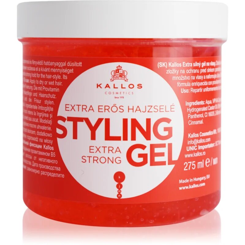 Kallos KJMN Extra Strong Styling Gel екстра силен гел За коса 275 мл.