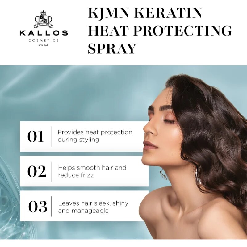 Kallos KJMN Keratin защитен спрей за топлинно третиране на косата 200 мл.