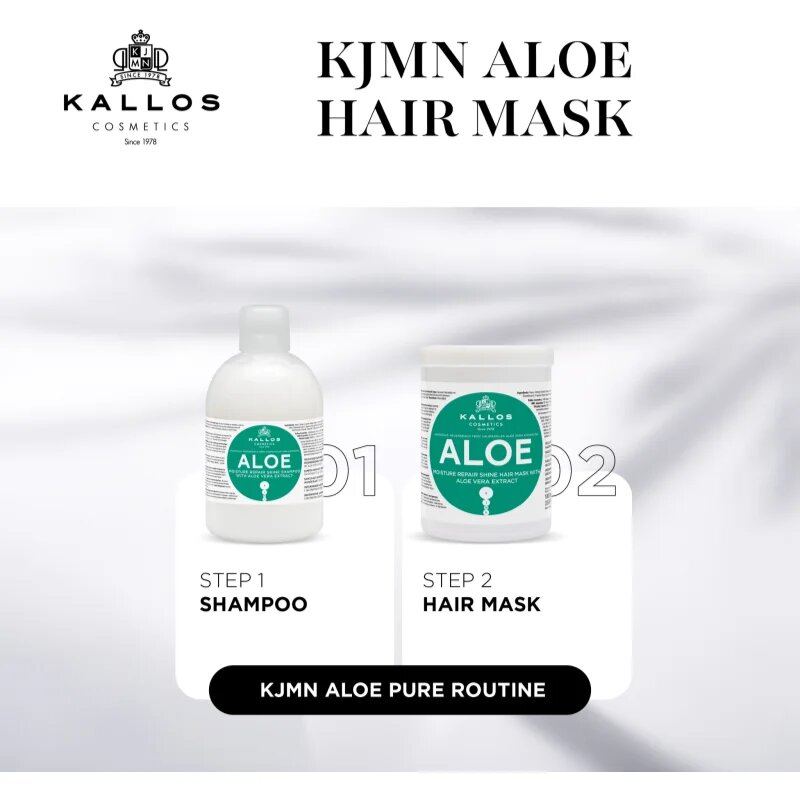 Kallos KJMN Professional Aloe хидратираща маска с алое вера 1000 мл.