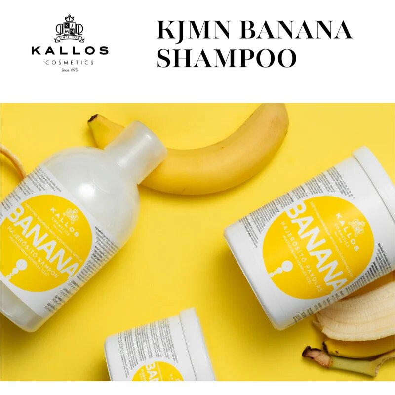 Kallos KJMN Professional Banana подсилващ шампоан 500 мл.