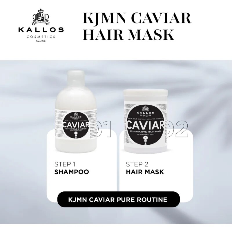 Kallos KJMN Professional Caviar възстановяваща маска с хайвер 275 мл.