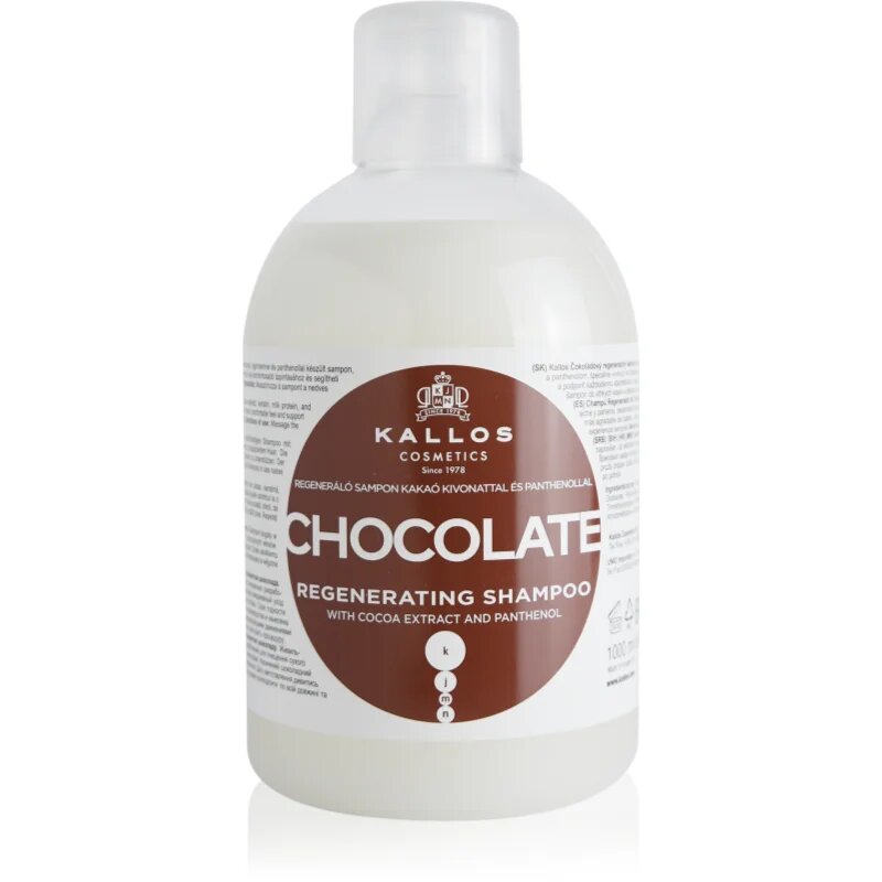 Kallos KJMN Professional Chocolate регенериращ шампоан 1000 мл.