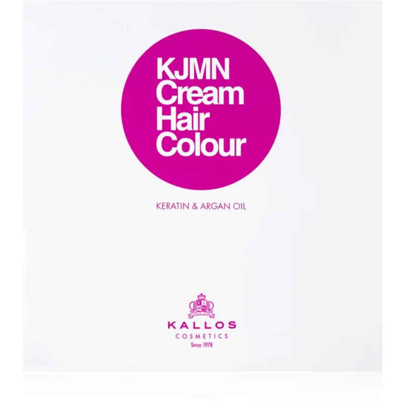 Kallos KJMN Professional Cream Hair Colour Keratin & Argan Oil боя за коса с кератин и арганово масло цвят 9.11 Lightest Blonde 100 мл.