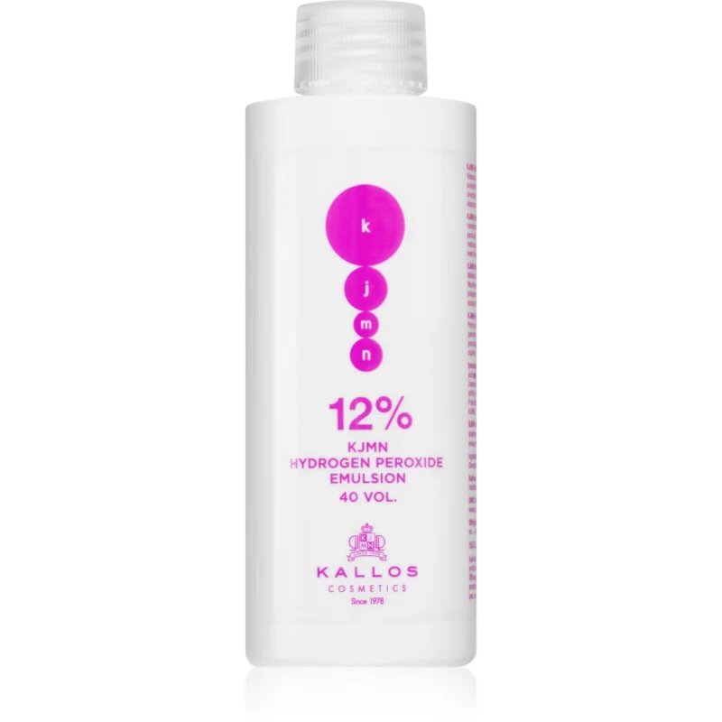 Kallos KJMN Professional Hydrogen Peroxide активираща емулсия 12 % 40 vol. за професионална употреба 150 мл.