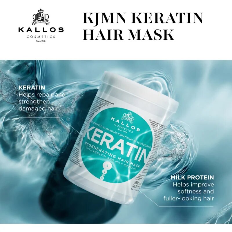 Kallos KJMN Professional Keratin маска за коса с кератин 500 мл.