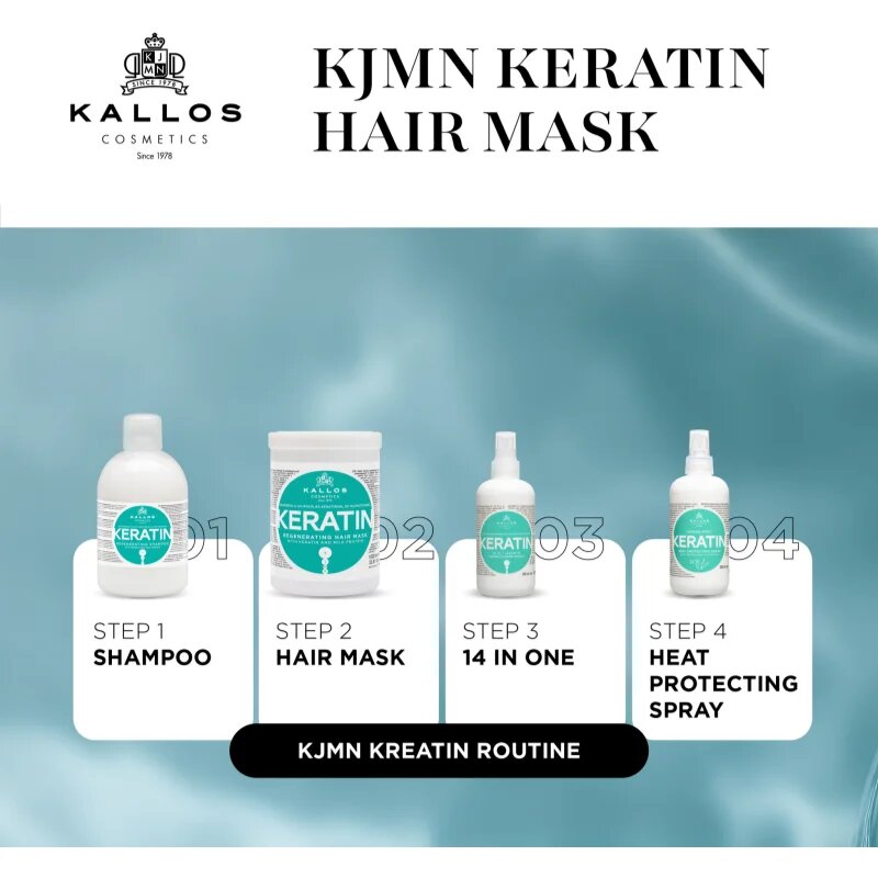 Kallos KJMN Professional Keratin маска за коса с кератин 500 мл.