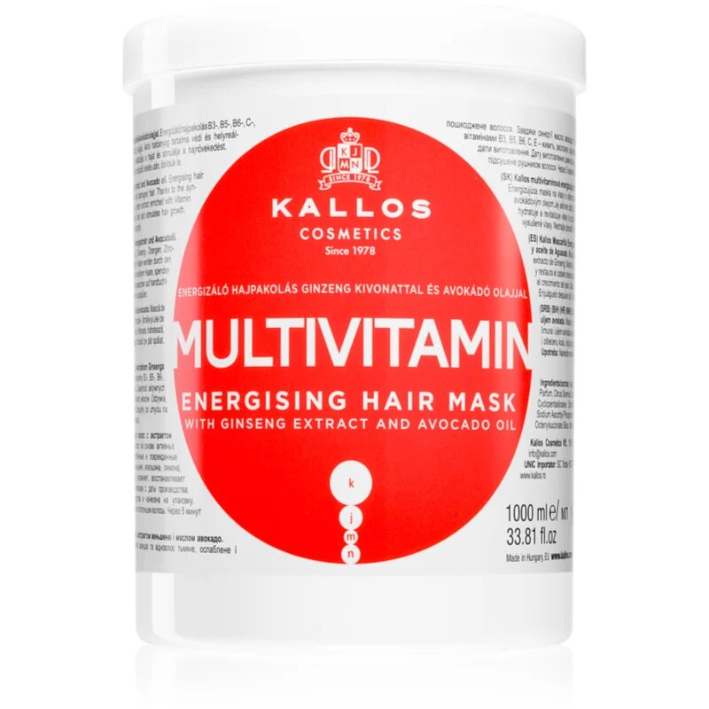 Kallos KJMN Professional Multivitamin енергизираща маска за коса 1000 мл.