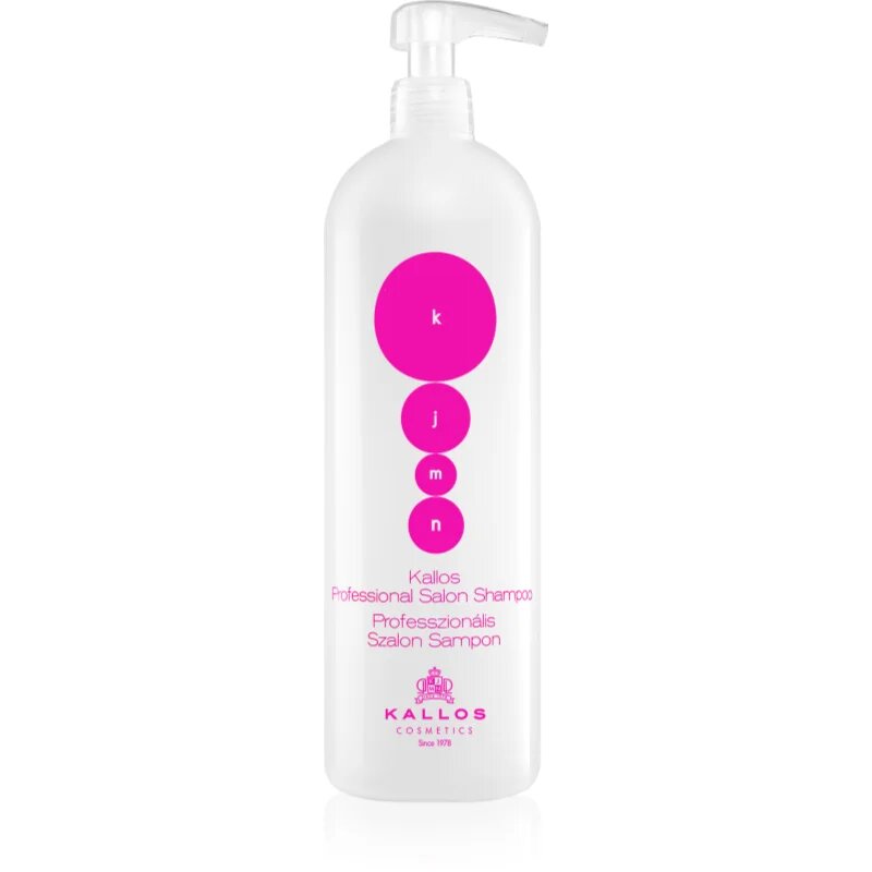 Kallos KJMN Professional Nourishing Shampoo подхранващ шампоан за суха и увредена коса 1000 мл.